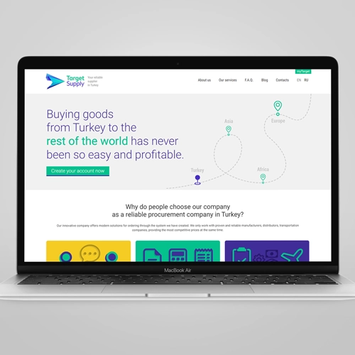 Target Supply Kurumsal Web Sitesi ve Satınalma Yönetim Sistemi Uygulaması
